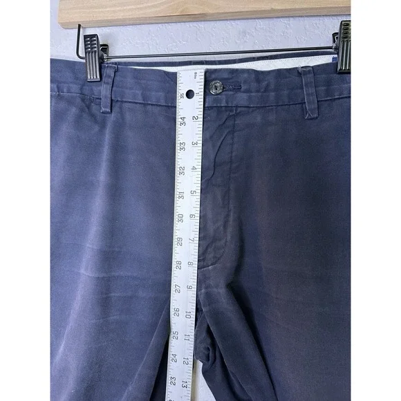 Polo Ralph Lauren Men Pants 35x32 Navy Blue Cotton Stretch Slim Fit Actual 36x30 - Picture 4 of 11